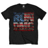 RUN DMC - Americana Logo - čierne pánske tričko