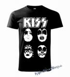 KISS - Band Four Faces - pánske tričko