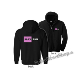 BLACKPINK - Pink Square Crest B&W - mikina na zips