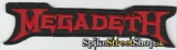 MEGADETH - Logo 2 - nažehlovacia nášivka