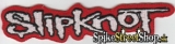 SLIPKNOT - White Logo on Red - nažehlovacia nášivka