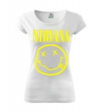 NIRVANA - Smile - biele dámske tričko