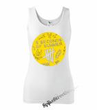 5 SECONDS OF SUMMER - Scribble Logo - Ladies Vest Top - biele