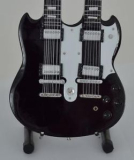 Gitara JIMMY PAGE - GIBSON DOUBLENECK BLACK - Mini Guitar USA
