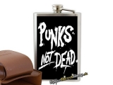 PUNKS NOT DEAD - BW Theme - nerezová ploskačka na alkohol