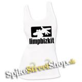 LIMP BIZKIT - Spray Logo - Ladies Vest Top - biele