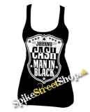 JOHNNY CASH - Man In Black - Ladies Vest Top