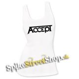 ACCEPT - Logo - Ladies Vest Top - biele