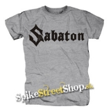SABATON - Logo - sivé pánske tričko