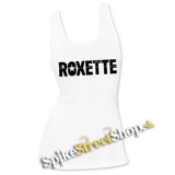 ROXETTE - Vintage Logo - Ladies Vest Top - biele