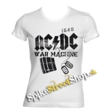 AC/DC - War Machine - biele dámske tričko