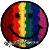 SMILEY - Rainbow Smiley - nažehľovacia nášivka
