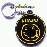 NIRVANA - Yellow Smile Logo - gumená kľúčenka