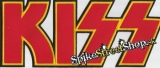 KISS - Red Logo - veľká nažehlovacia nášivka