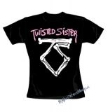 TWISTED SISTER - Logo - čierne dámske tričko