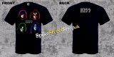 KISS - 4 Colour Faces  - pánske tričko