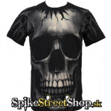 GOTHIC COLLECTION - BW Skull - čierne pánske tričko