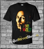 BOB MARLEY - Rasta Smoke - čierne pánske tričko