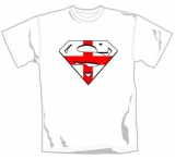 SUPERMAN - England Flag - biele pánske tričko