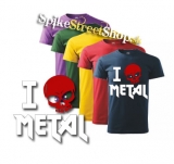 I LOVE METAL - farebné pánske tričko