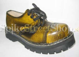 Topánky STEADY´S - žltočierne - 3 dierkové