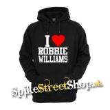 I LOVE ROBBIE WILLIAMS - čierna pánska mikina