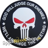PUNISHER - LEBKA - God Will Judge Our Enemies - odznak