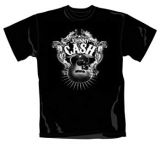 JOHNNY CASH - Guitar Shield - čierne pánske tričko
