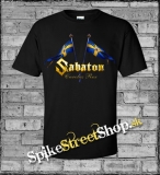 SABATON - Cruise Sweden Flag - čierne pánske tričko