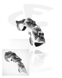 FINGER CLAW - Dragon Maltese Cross With Skull - kovový prsteň v tvare pazúra
