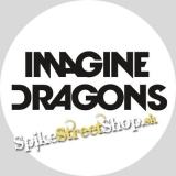 IMAGINE DRAGONS - Black Logo - okrúhla podložka pod pohár