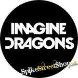IMAGINE DRAGONS - White Logo - okrúhla podložka pod pohár