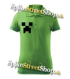 Svetlozelená detská polokošeľa MINECRAFT - Creeper