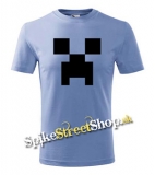 MINECRAFT - Creeper - Nebeské modré pánske tričko