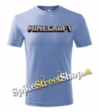 MINECRAFT - Logo - svetlomodré pánske tričko