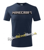 MINECRAFT - Logo - tmavomodré pánske tričko