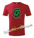 MINECRAFT - Hello, I´m Creeper - červené chlapčenské tričko