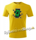 MINECRAFT - Hello, I´m Creeper - žlté chlapčenské tričko