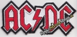 AC/DC - Red/White Logo - nažehlovacia nášivka