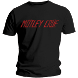 MOTLEY CRUE - Distressed Logo - čierne pánske tričko