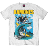 RAMONES - Rockway Beach - biele pánske tričko