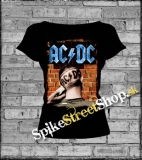 AC/DC - Blue Logo + Wall - dámske tričko