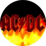 AC/DC - Fire Logo - okrúhla podložka pod pohár