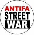 ANTIFA STREET WAR - okrúhla podložka pod pohár