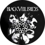 BLACK VEIL BRIDES - Circle Band plus LOGO - okrúhla podložka pod pohár