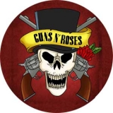GUNS N ROSES - Draw Skull - okrúhla podložka pod pohár