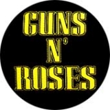 GUNS N ROSES - Yellow Logo - okrúhla podložka pod pohár