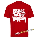BRING ME THE HORIZON - Painted Logo - červené pánske tričko