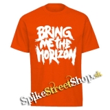 BRING ME THE HORIZON - Painted Logo - oranžové pánske tričko
