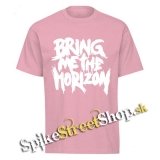 BRING ME THE HORIZON - Painted Logo - ružové pánske tričko